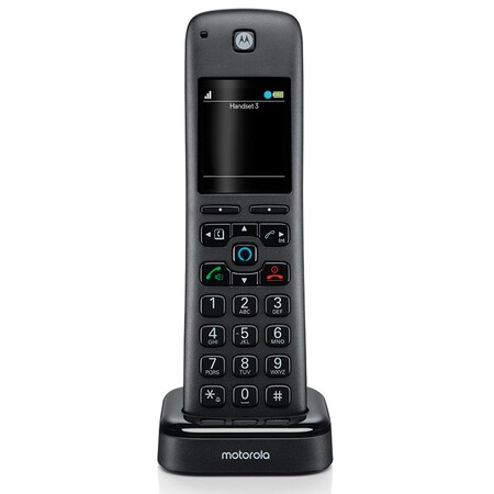 Motorola Add'l Hndst for AXSeries, Smart CordlessPhone/AnsweringMachine w/ Alexa AXH